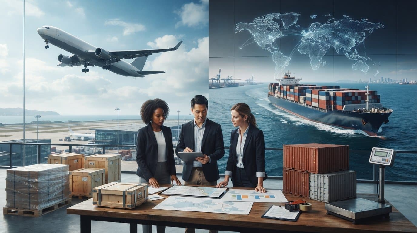 Technical Comparison: Air Freight vs Ocean Shipping for 2026 – Hero Image Technical Comparison: Air Freight vs Ocean Shipping for 2026