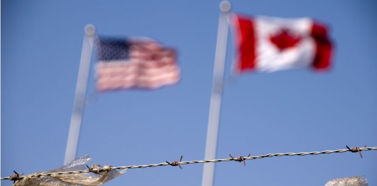 barbed wire with flags