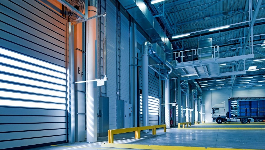 warehouse with truck